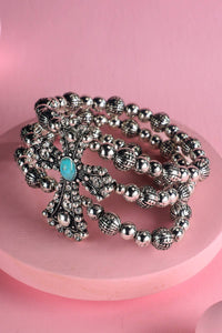 Western Semi Stone & Rhinestones Cross Bracelet