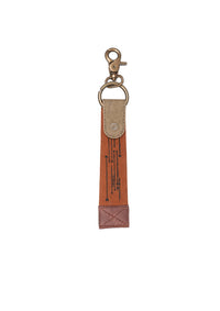 Live Love Wander Up-Cycled Canvas Key Fob,