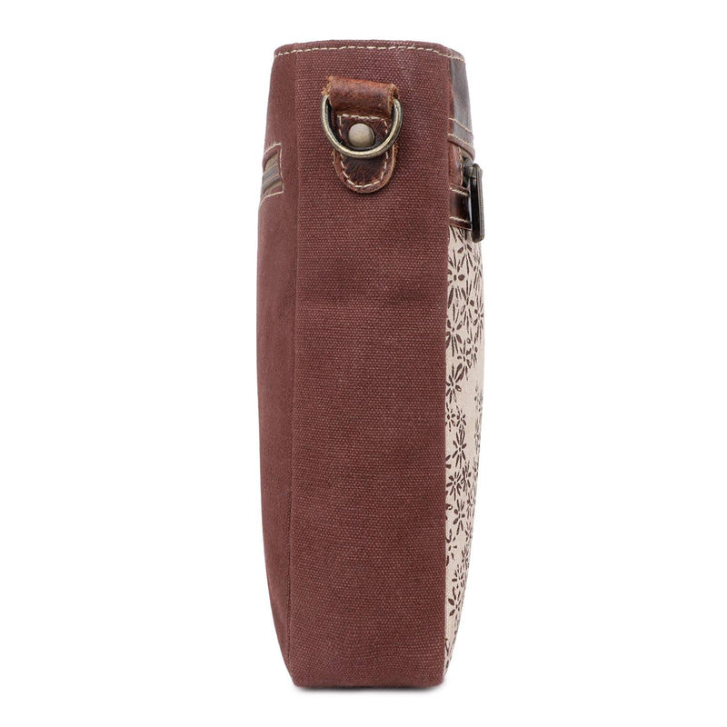 Canvas & Leather Women's Crossbody Bag Purse