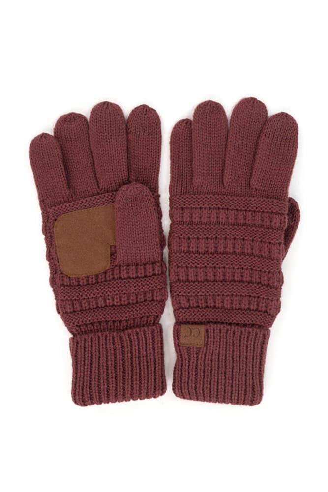 C.C Knitted Touch Screen Compatible Gloves: Monaco