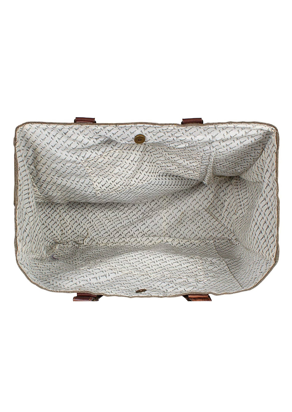 Live Love Travel Up-Cycled Canvas Weekender Bag