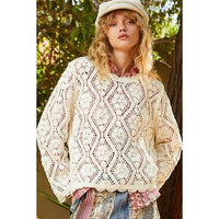 Lucy Long Sleeve Loose Knit Blouse