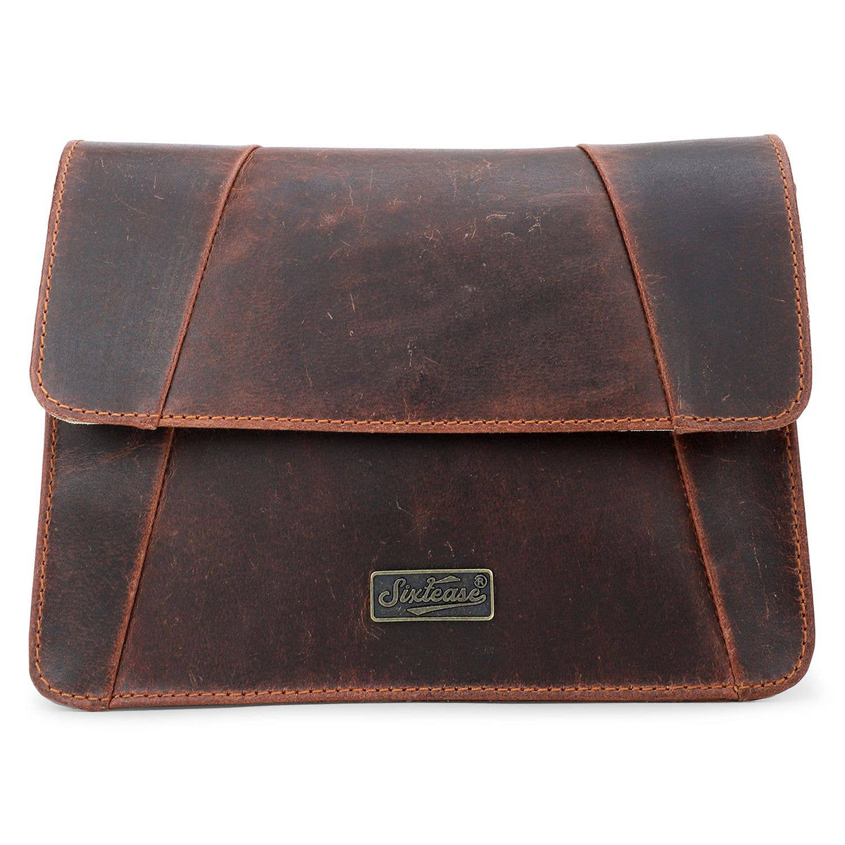 Rustic Leather Women's Crossbody Bag - Cherry
