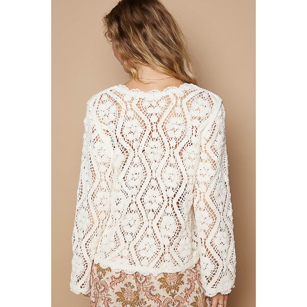 Lucy Long Sleeve Loose Knit Blouse