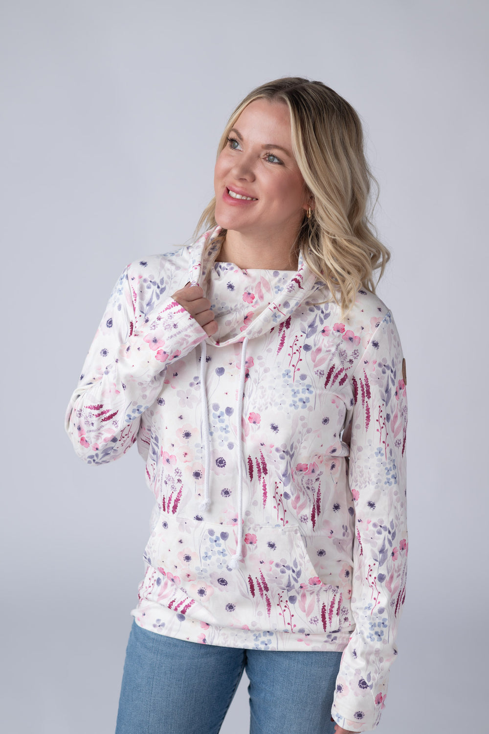 Wildflower Gardens Funnel Neck Long Sleeve S- 2XL