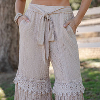** PRE-ORDER ARRIVES JULY 20TH** Desert Dream Cloud Pants Tiered Lace