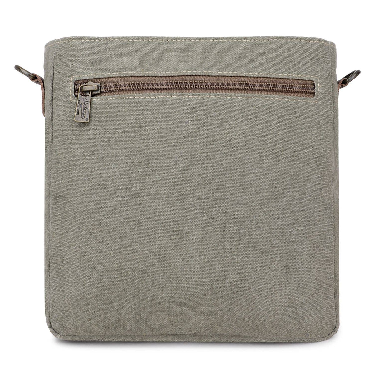 Canvas & Leather Women Crossbody Purse