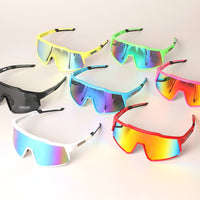 Solid Color Frame Tinted Lenses Sport Sunglasses