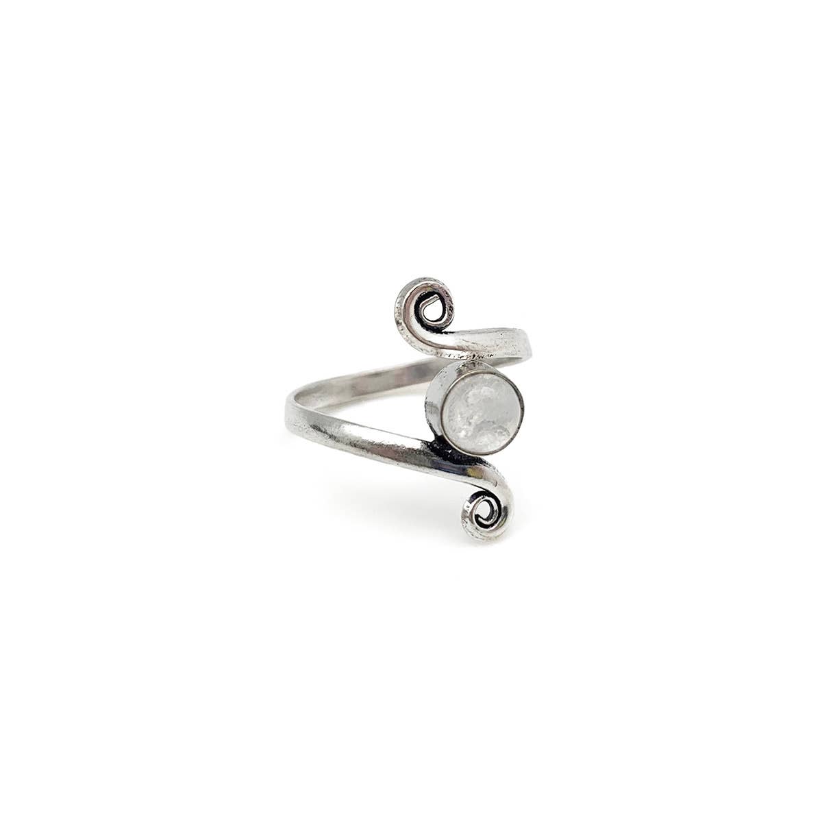 Tanvi Collection Ring - Silver with Rose Quartz