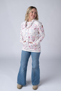 Wildflower Gardens Funnel Neck Long Sleeve S- 2XL
