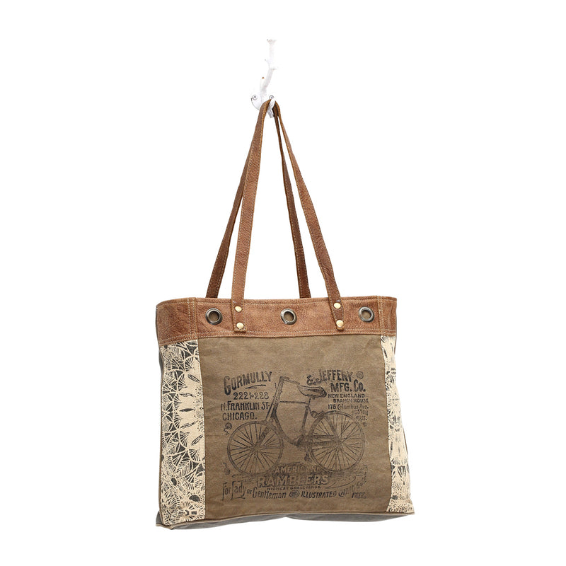 Vintage Bike Tote Bag