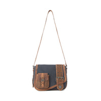 Myra Outlaw's Travels Leather Shoulder Bag Purse in Copper Tan