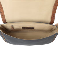 Myra Outlaw's Travels Leather Shoulder Bag Purse in Copper Tan