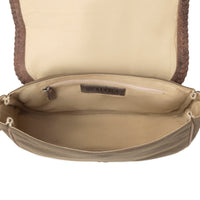 Myra Outlaw's Travels Leather Shoulder Bag Purse in Copper Olive