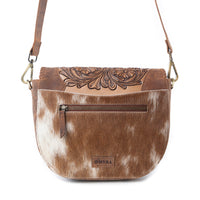 Myra Bronco Ridge Handtooled Bag Purse in Canyon Tan