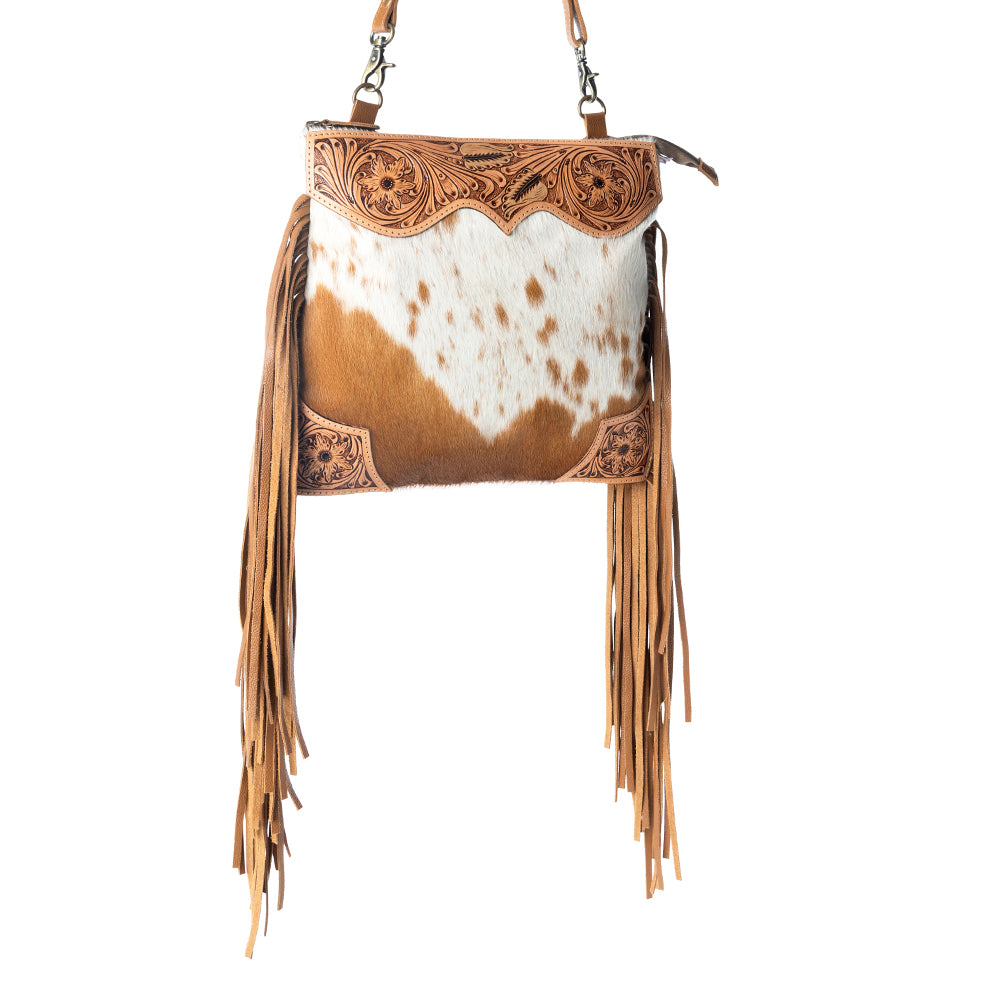 Tumbleweed Trail Fringed Hand-Tooled Bag Purse