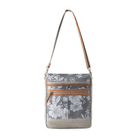 Carefree Days vintage shoulder bag purse in sage with leather details