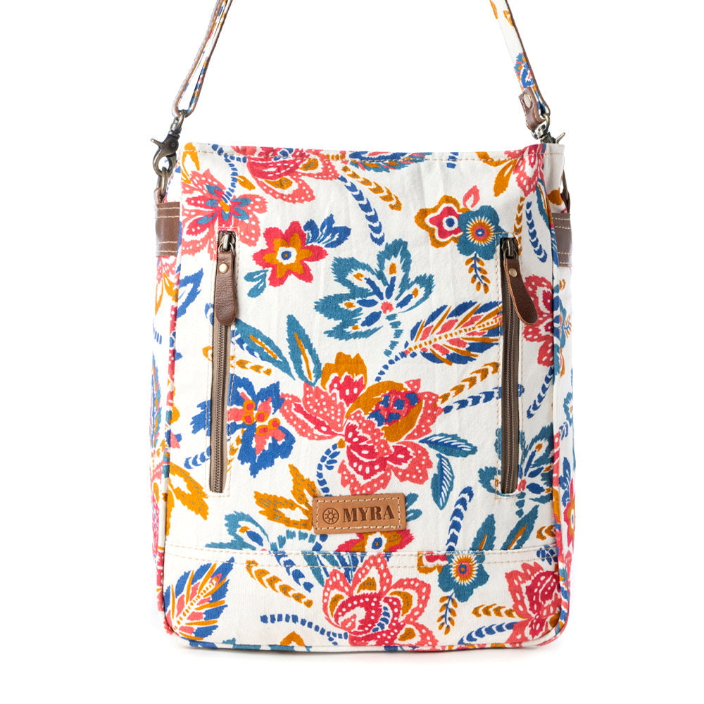 Myra Folkflora upcycled canvas concealed Carry Bag Purse