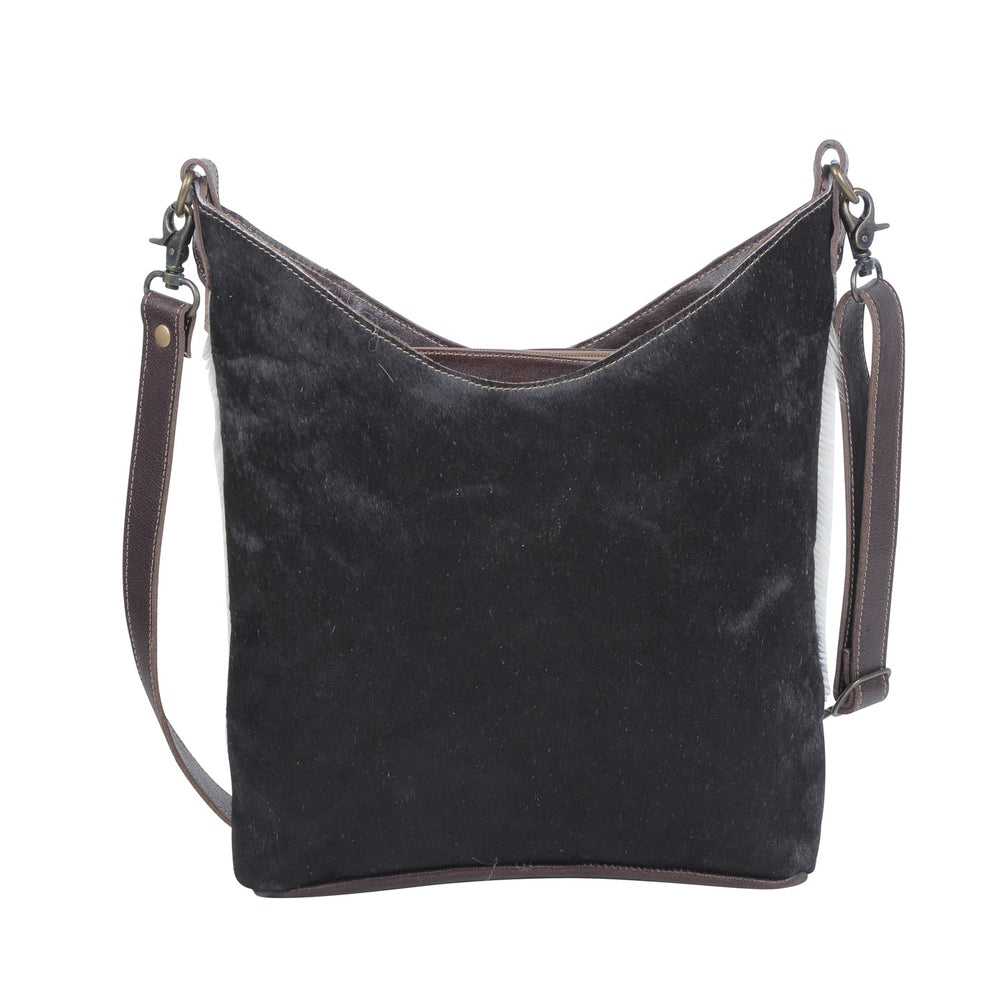 Myra Coco and cream Hand-Tooled Bag Crossbody Purse with Adjustable Strap