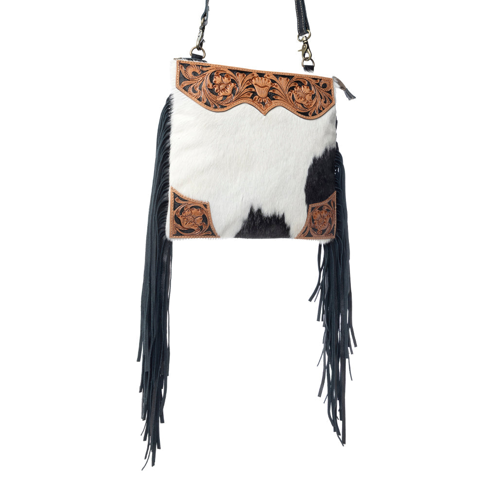 Tumbleweed Trail Fringed Hand-Tooled Bag Purse
