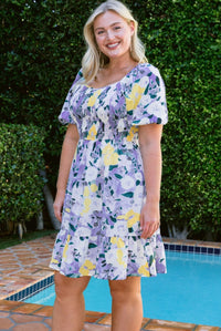 Lilac Out and About Dress in Sm-3XL