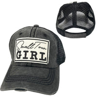 SMALL TOWN GIRL BALL CAP | WOMAN'S HAT | DISTRESSED