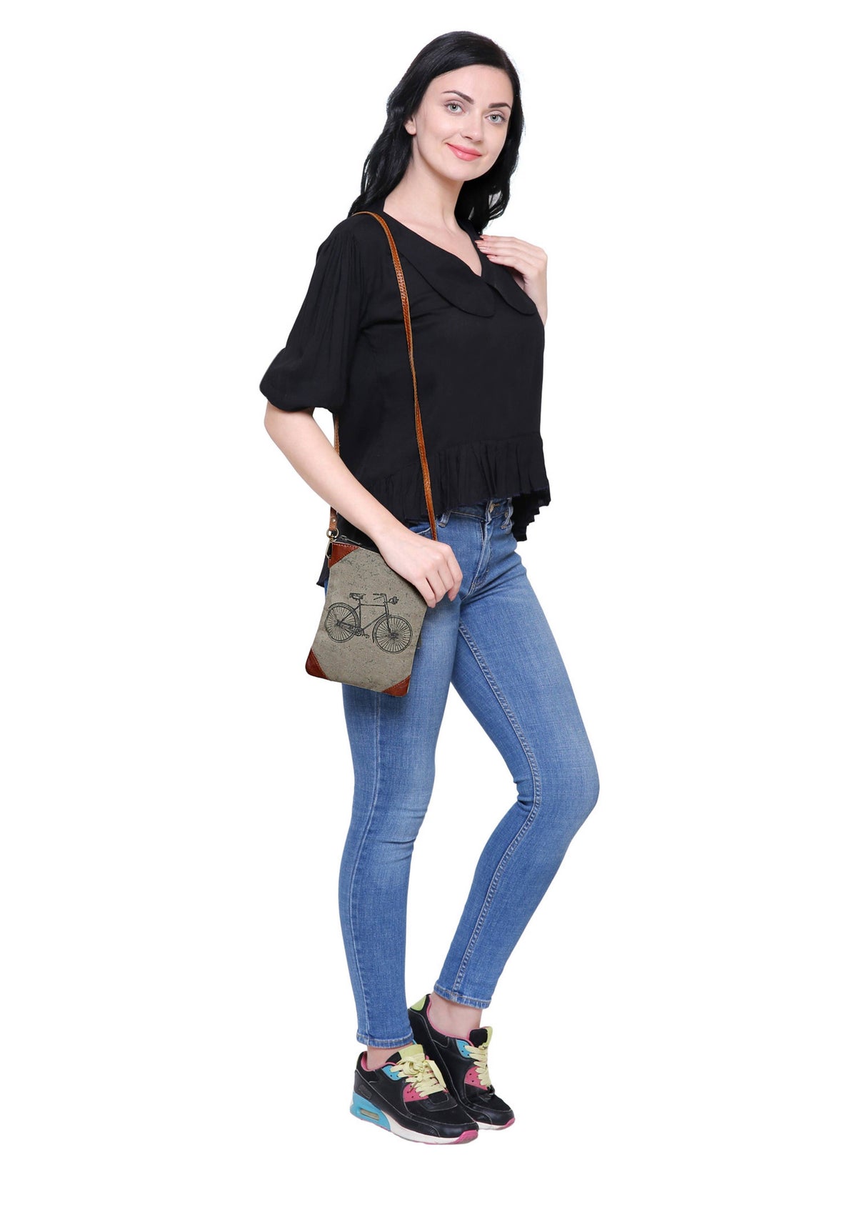 Cruiser Up-Cycled Canvas Small Women's Crossbody Bag Purse