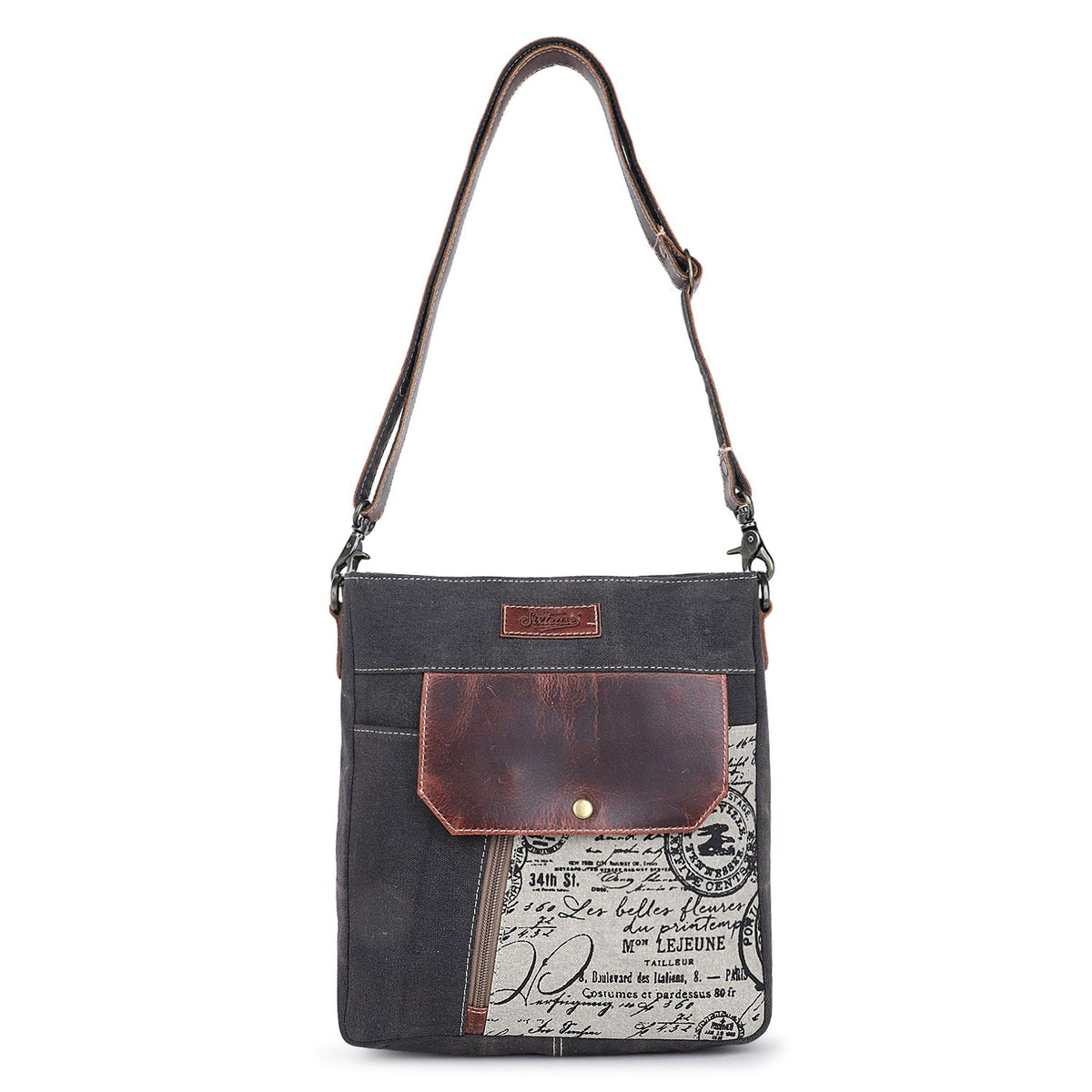 Rocky Road Crossbody Purse in charcoal