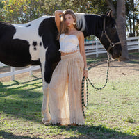 Desert Dream Flow Trousers All Lace Shirred Waist Pants