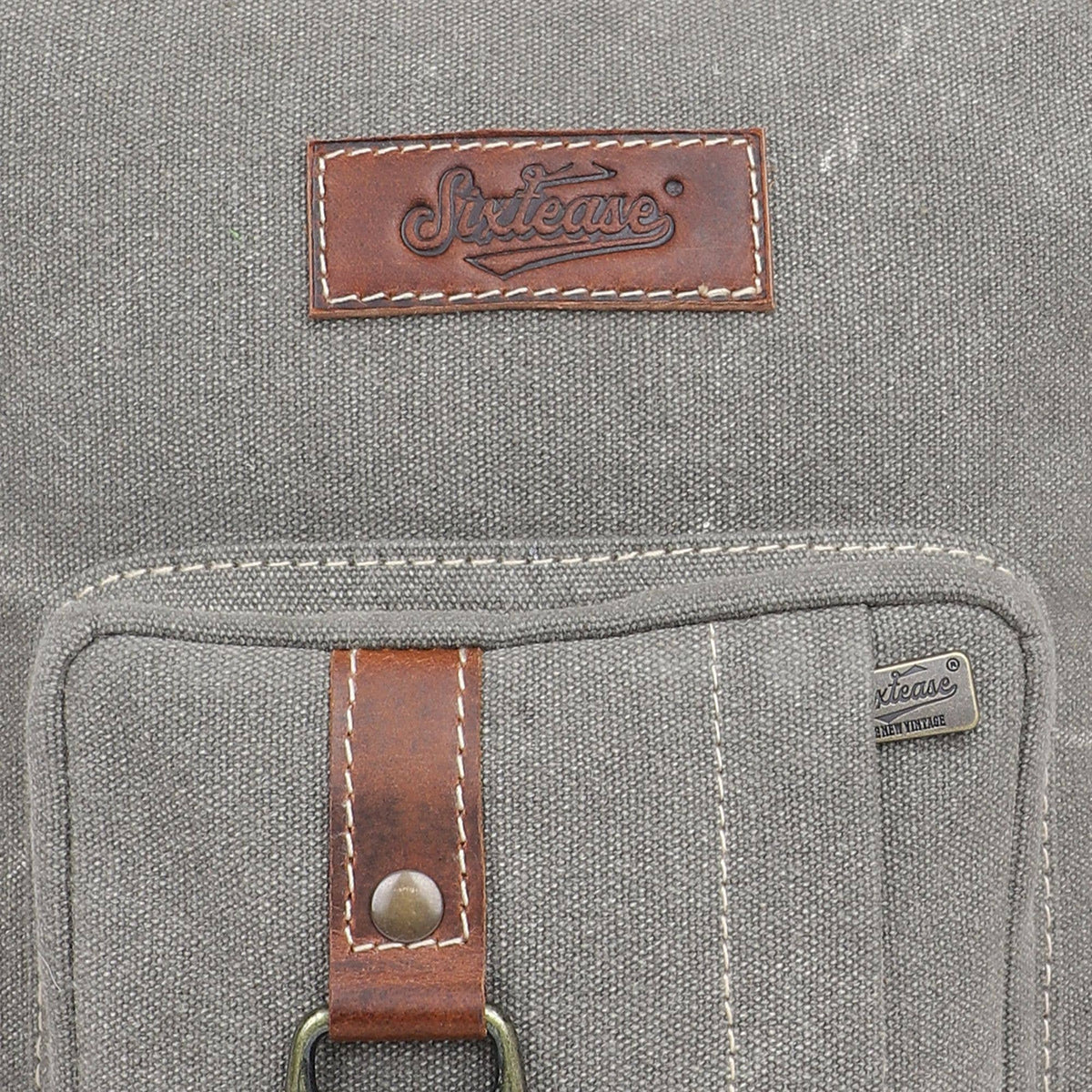 Canvas & Leather Women's Sling Bag Purse