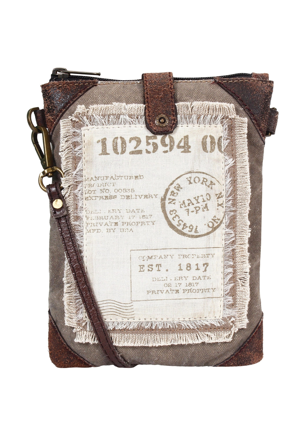 Travel Up-Cycled Canvas Small Women's Crossbody Bag