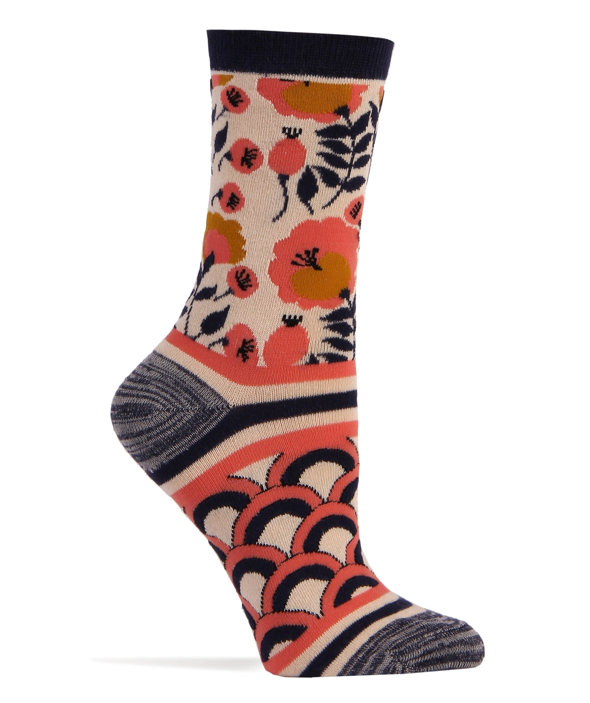 Damask Floral bamboo socks