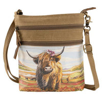 HIGHLAND COW CROSSBODY BAG PURSE