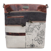 Canvas & Leather Women's Crossbody Purse