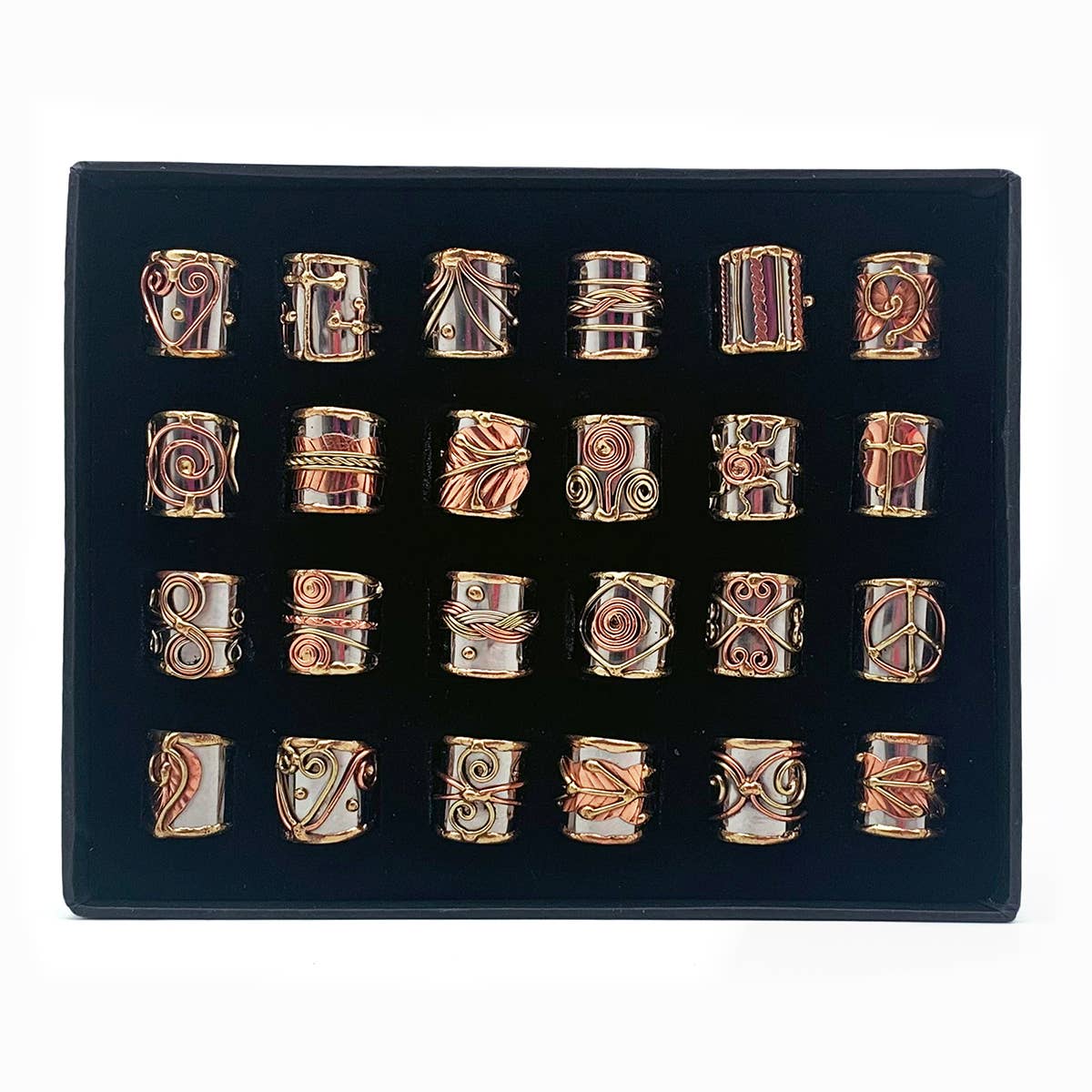 Mixed Metal Cuff Rings