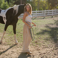 Desert Dream Flow Trousers All Lace Shirred Waist Pants
