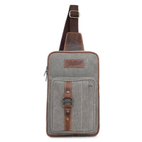Canvas & Leather Women's Sling Bag Purse