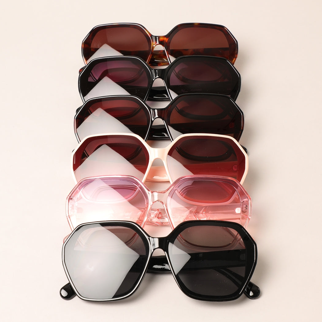 Bold Hexagon Sunglasses