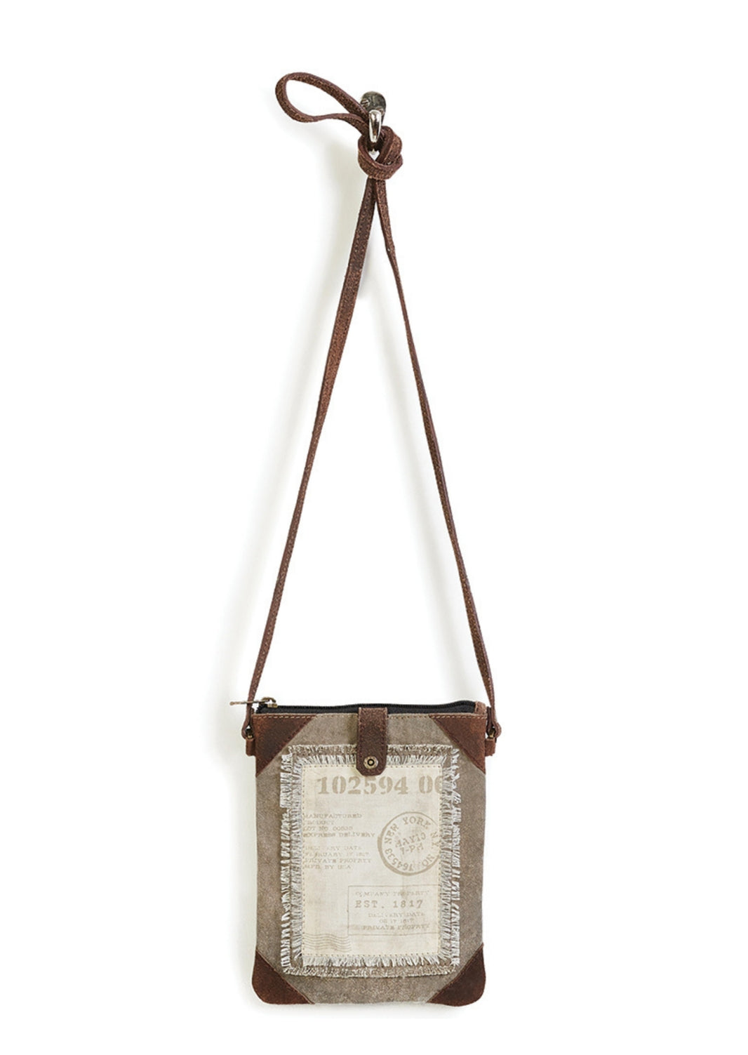 Travel Up-Cycled Canvas Small Women's Crossbody Bag