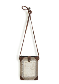 Travel Up-Cycled Canvas Small Women's Crossbody Bag