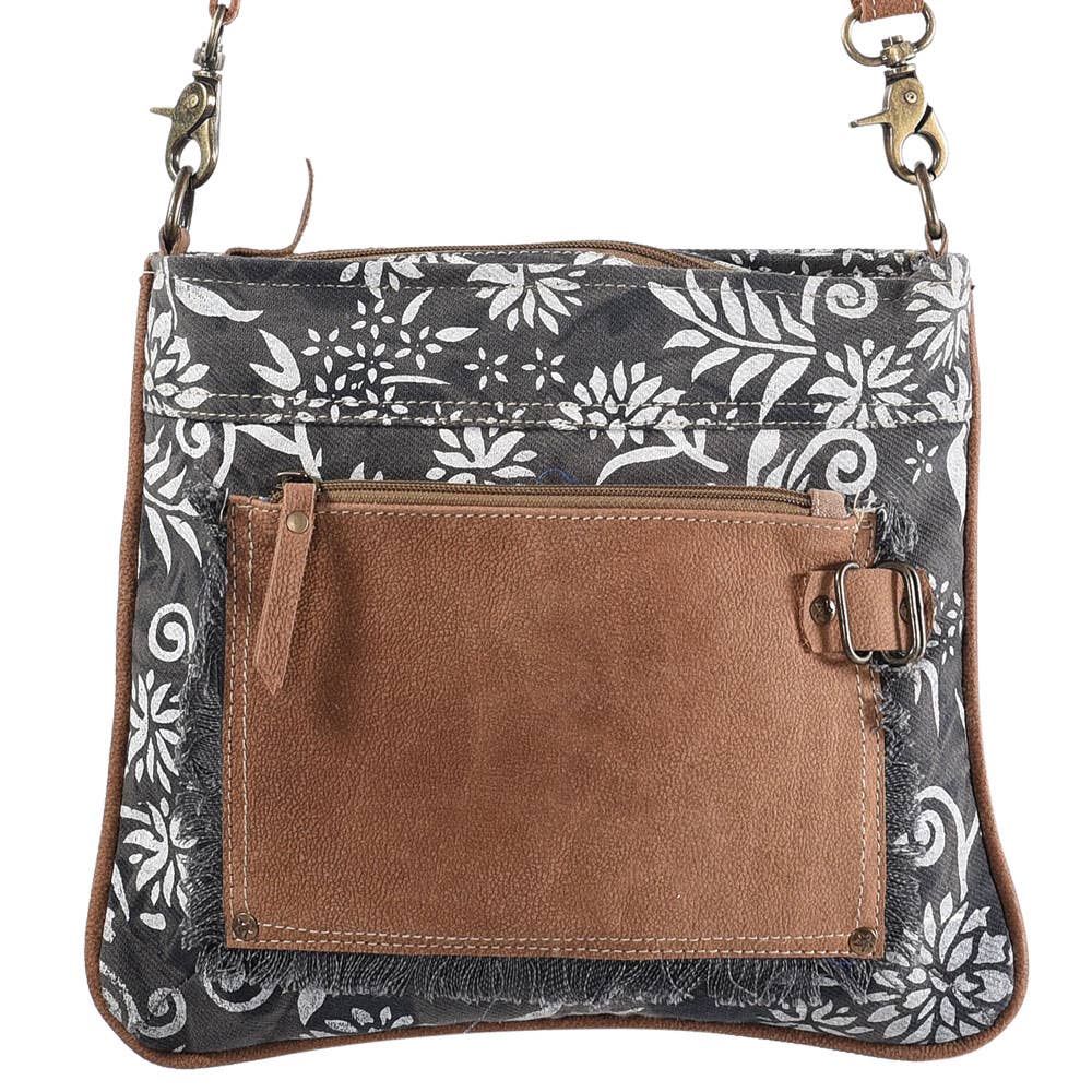Crossbody With Leather Front Phone Pocket Purse