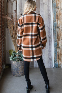 Brown Plaid flannel jacket * on sale