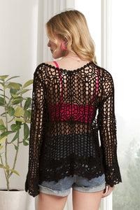 EVERYDAY CROCHET BLOUSE TOP: Beige