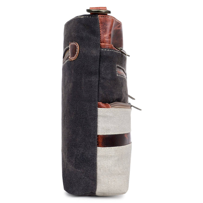 Canvas & Leather Women's Crossbody Purse