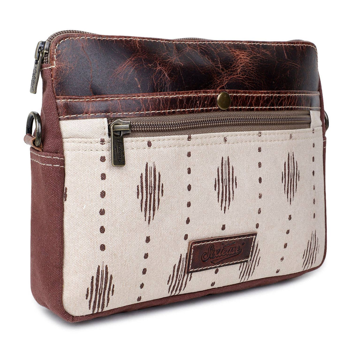 Canvas  Leather Women's Crossbody