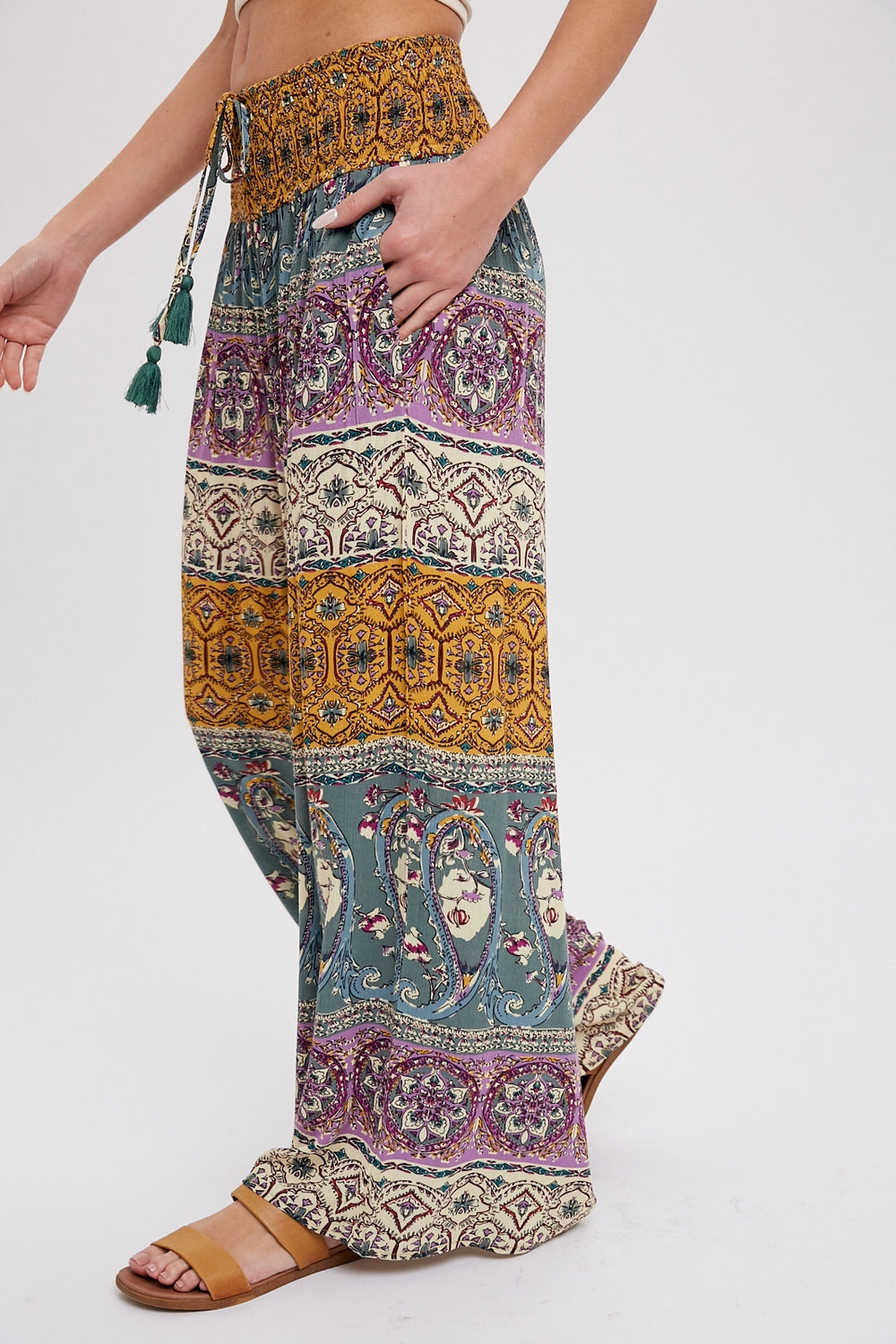 Boho Wide Leg Pants * on sale