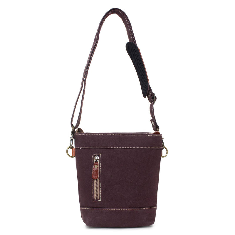 Up-cycled Canvas & Leather Crossbody Bag Purse