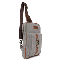 Canvas & Leather Women's Sling Bag Purse