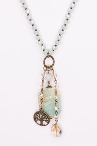 Rain Drop Stone necklace