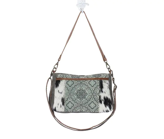 Mandala Leather Small Crossbody Bag